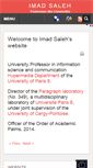 Mobile Screenshot of imadsaleh.paragraphe.info